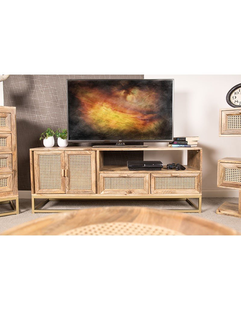 Komoda RTV/ TV Pablo Beach (2+1) Drewno Mango