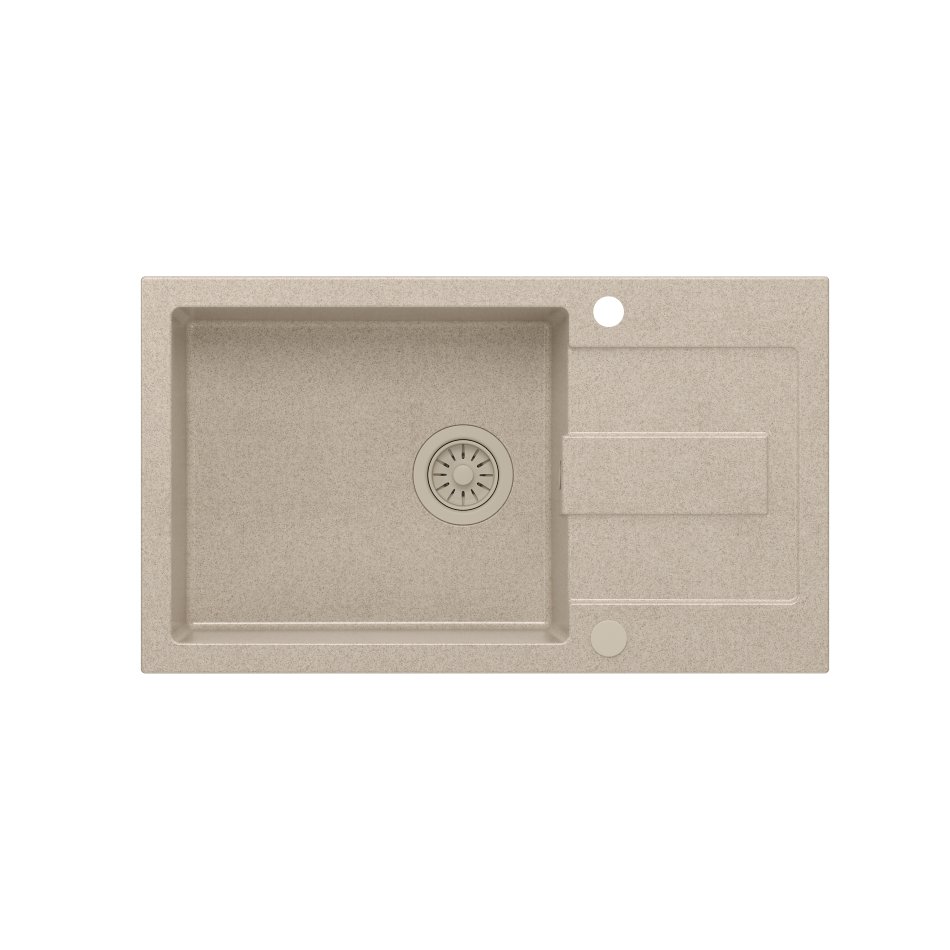 QUADRON Zlewozmywak CHRISTIAN 136 XL beżowy, elementy bezowe HCQC57845BEZK_PC