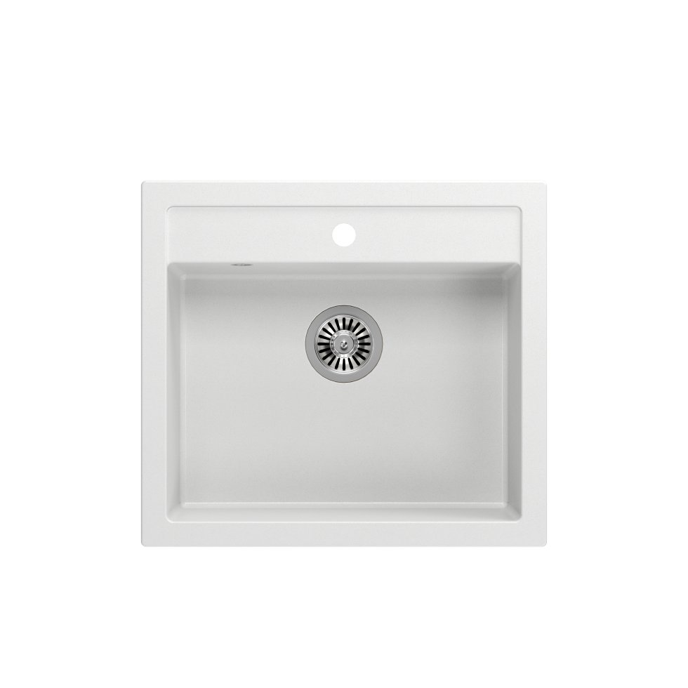 QUADRON Zlewozmywak BILL 110 snow white/elementy stalowe HCQB6054U1_BS*