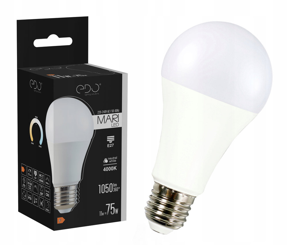 Żarówka MARI LED E27 11W 4000K neutralna NW 1050lm Edo Solutions