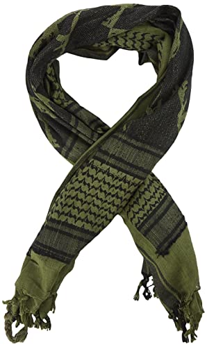 Mil-Tec Męski szalik Módní šála-12609201, modny, oliwkowy/czarny, rozmiar uniwersalny EU