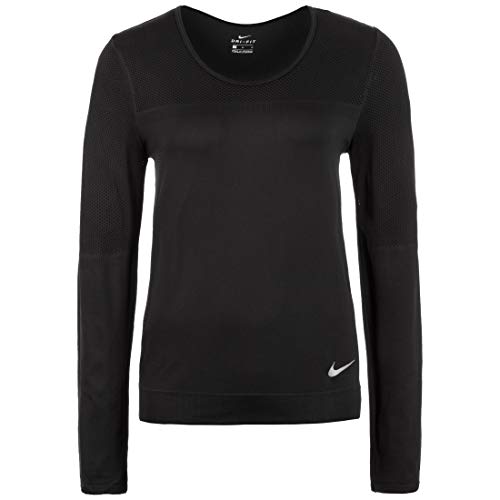 Nike W Nk Infinite Top Ls Long Sleeved T-shirt damski czarny czarny/odblaskowy srebrny S