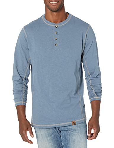 Legendary Whitetails Męska koszula Maverick Slub Henley z długim rękawem Blue Mirage XXL
