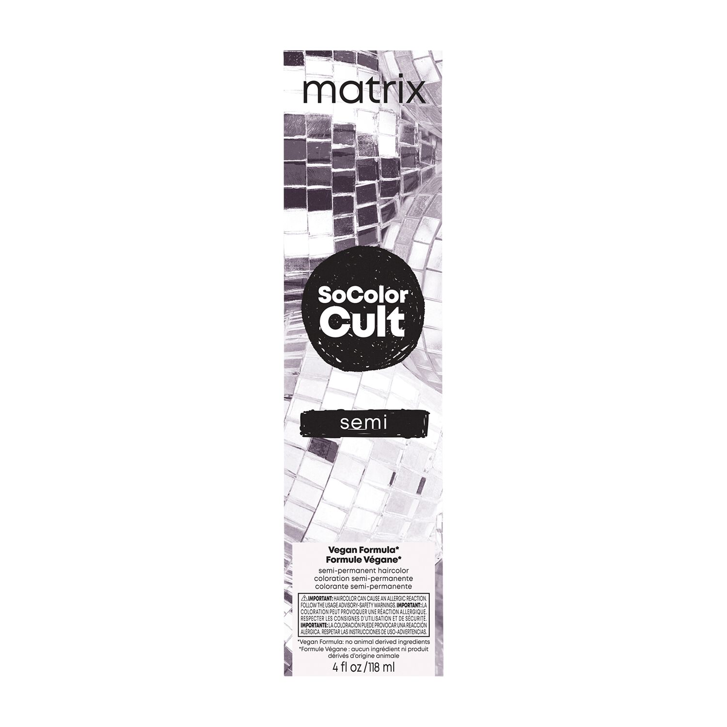 Matrix SoColor Cult, farba do koloryzacji bezpośredniej, cała paleta, 118ml | Kolor: Disco Silver