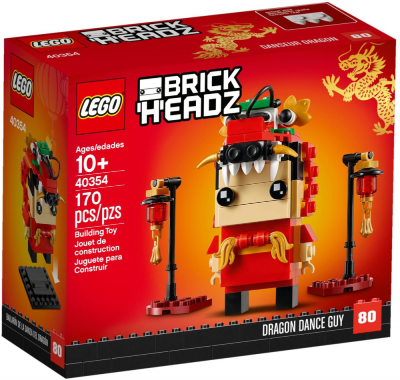 LEGO BrickHeadz Chłopak tańczący taniec smoka 40354