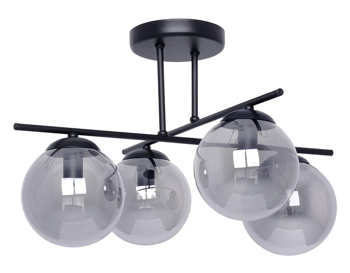Nowoczesna grafitowa lampa sufitowa P7-C54