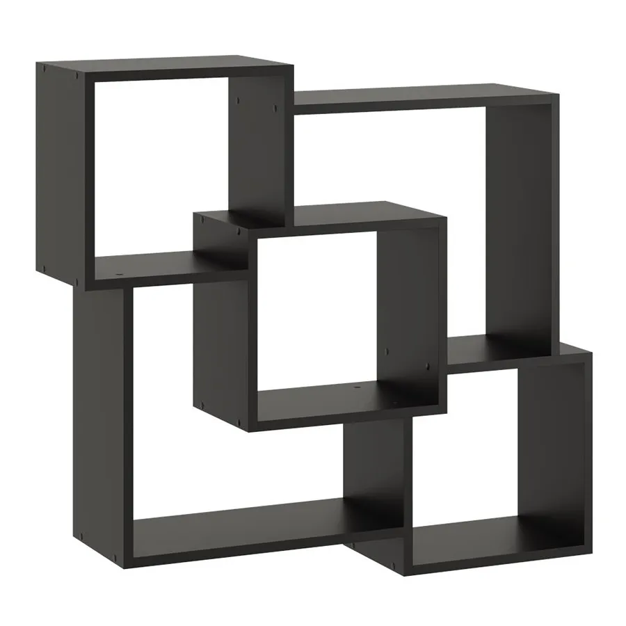 Czarna minimalistyczna półka ścienna W6-C03