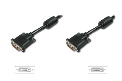 Assmann Kabel połączeniowy DVI-D DualLink WQXGA 30Hz HD Typ DVI-D (24+1)/DVI-D (24+1) M/M czarny 10m 1_494911