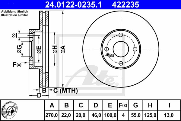 ATE (Continental Aftermarket GmbH) 24.0122-0235.1