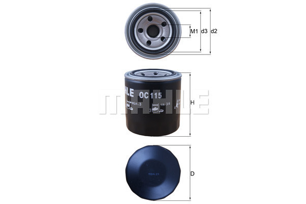 Filtr oleju KNECHT OC 115