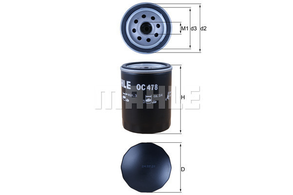 Filtr oleju KNECHT OC 478