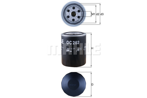 Filtr oleju KNECHT OC 262