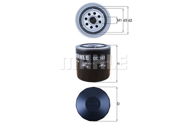 Filtr oleju KNECHT OC 383