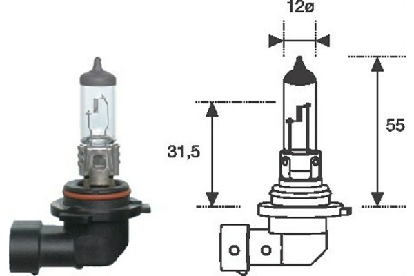 MAGNETI MARELLI 002577300000 żarówki HB4 12 V 51 W standard 002577300000