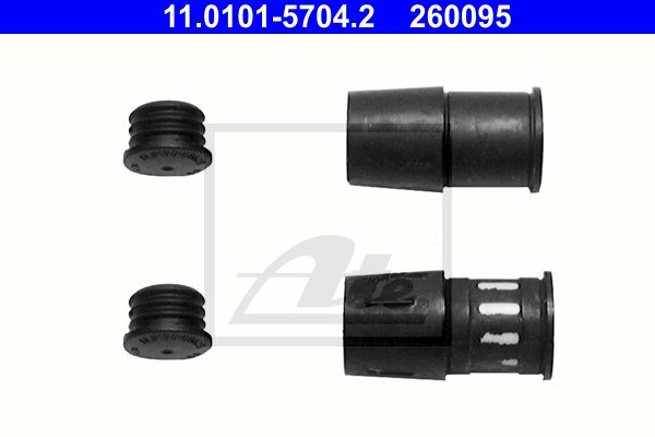 ATE ZESTAW NAPRAWCZY ZACISKU HAMULCOWEGO 11.0101-5704.2 VOLVO S60 II 2.0 T4 15- CITROEN BERLINGO 1.6HDI 15- PEUGEOT PARTNER 1.6HDI 15 11.0101-5704.2
