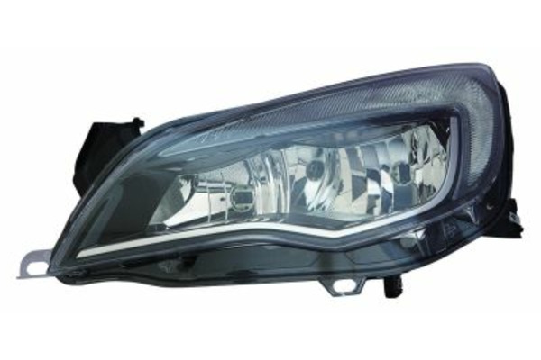DEPO Reflektor OPEL W/ DRL BLACK OP ASTA J'13 / Bulb Type: H7, H7, W21/5W 442-1161RMLEMD2