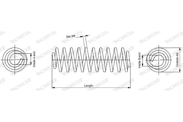 MONROE Sprężyna zawieszenia MONROE SE3418