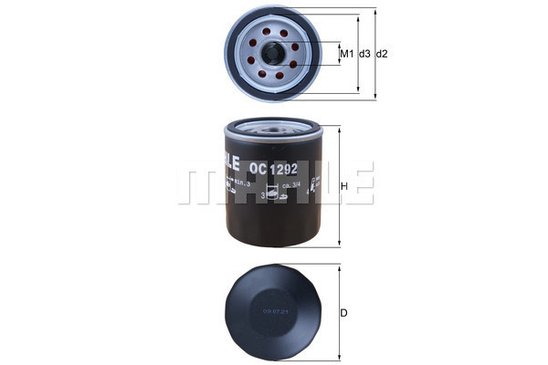 Filtr oleju KNECHT OC 1292