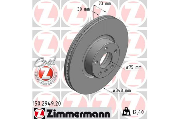Zimmermann Tarcza hamulcowa 150.2949.20