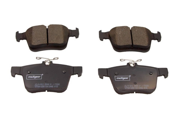 MaxGear Zestaw klocków hamulcowych, hamulce tarczowe 19-3012
