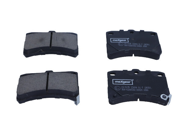 MaxGear Zestaw klocków hamulcowych, hamulce tarczowe 19-3135