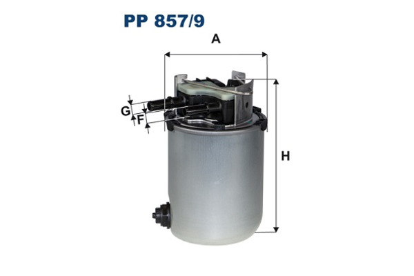 Filtron PP 857/9 FILTR PALIWA NISSAN QASHQAI 14-, RENAULT KADJAR 15-, KOLEOS -16 PP857/9