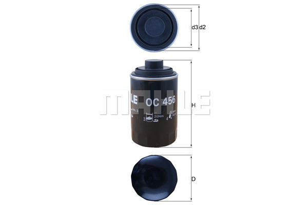 Filtr oleju KNECHT OC 456