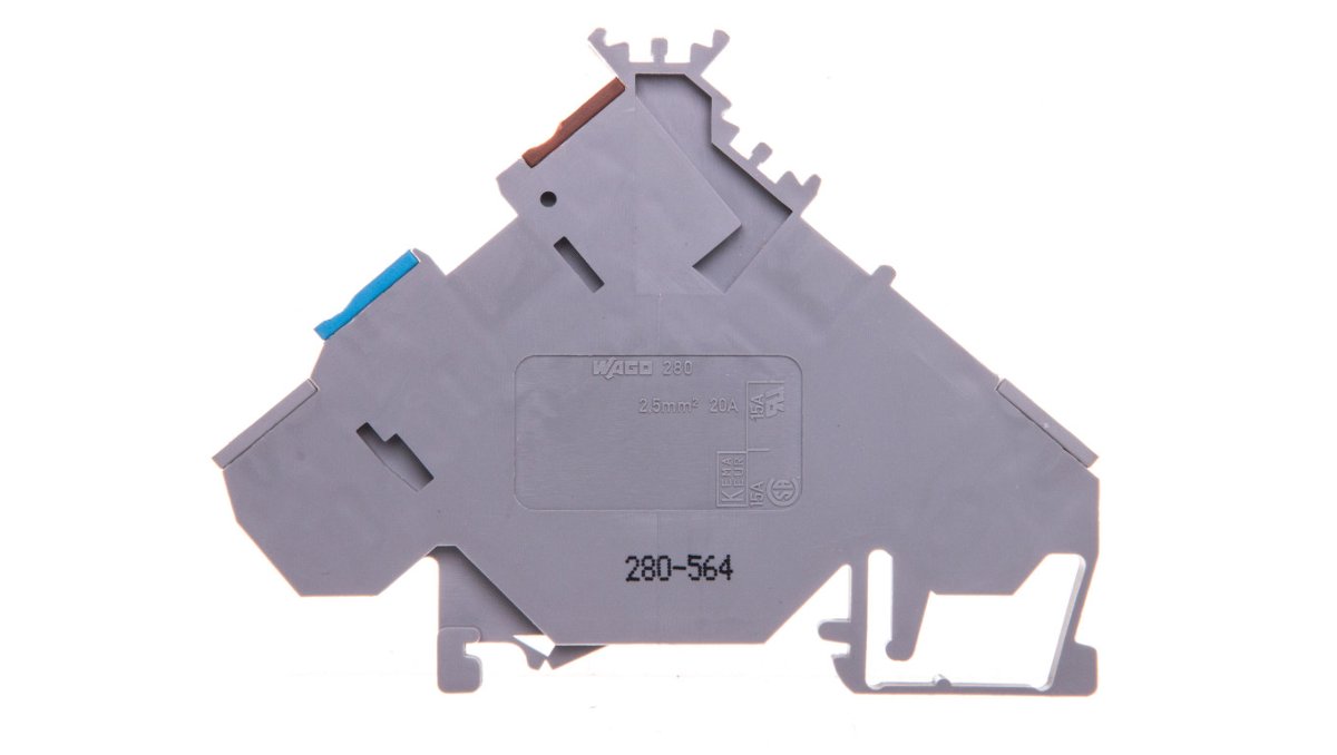 WAGO Zacisk inicjatora WAGO 5 mm Sprężynowe Alokacja L szary 280-564 10 szt 280-564