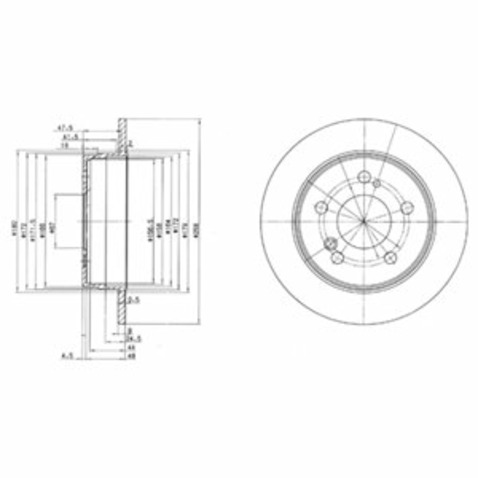 Tarcza hamulcowa DELPHI BG2291