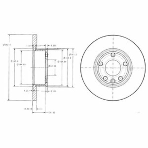 Tarcza hamulcowa DELPHI BG2898