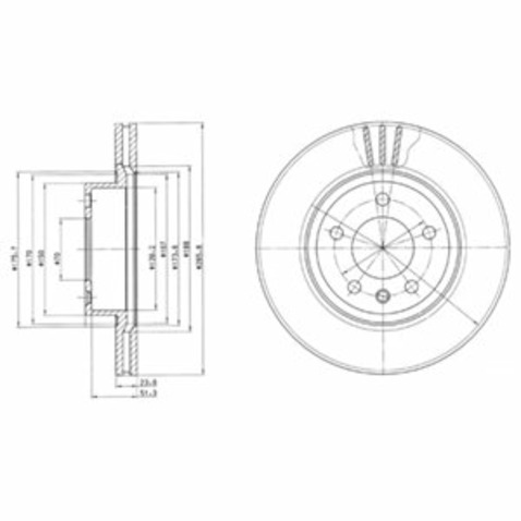 Delphi Tarcza hamulcowa BG2908
