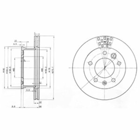 Tarcza hamulcowa DELPHI BG3236