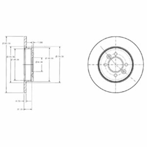 Tarcza hamulcowa DELPHI BG2694