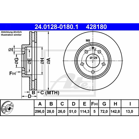 ATE (Continental Aftermarket GmbH) 24.0128-0180.1