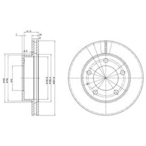 Tarcza hamulcowa DELPHI BG2779