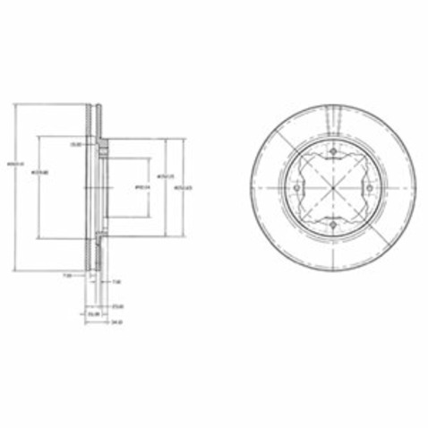 Tarcza hamulcowa DELPHI BG2798