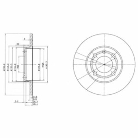 Tarcza hamulcowa DELPHI BG2911