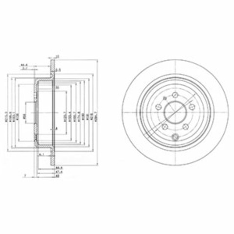 Tarcza hamulcowa DELPHI BG3049