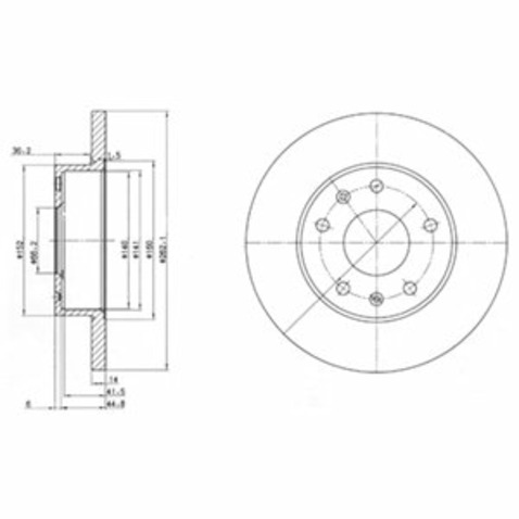 Tarcza hamulcowa DELPHI BG3426