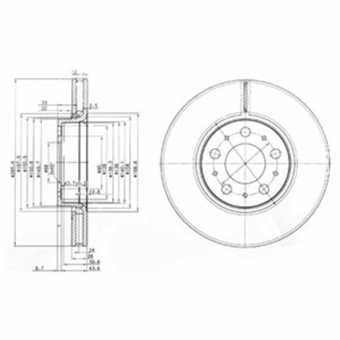 Tarcza hamulcowa DELPHI BG3513