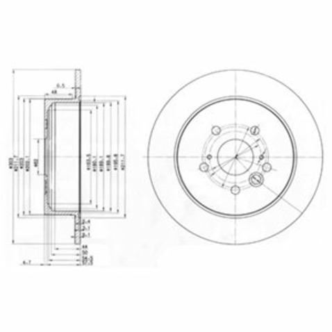Tarcza hamulcowa DELPHI BG3691