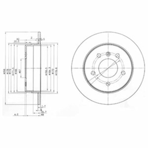 Tarcza hamulcowa DELPHI BG3710