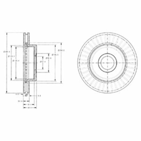 Tarcza hamulcowa DELPHI BG3659