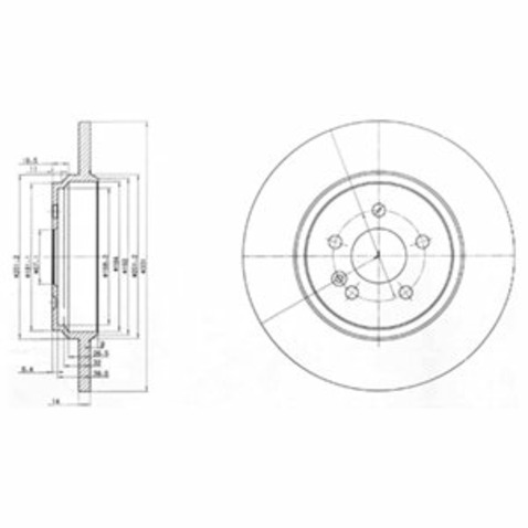 Tarcza hamulcowa DELPHI BG3728