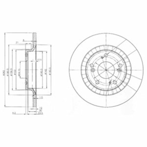 Delphi TARCZA HAMULCOWA HONDA