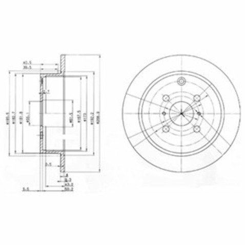 Tarcza hamulcowa DELPHI BG3867