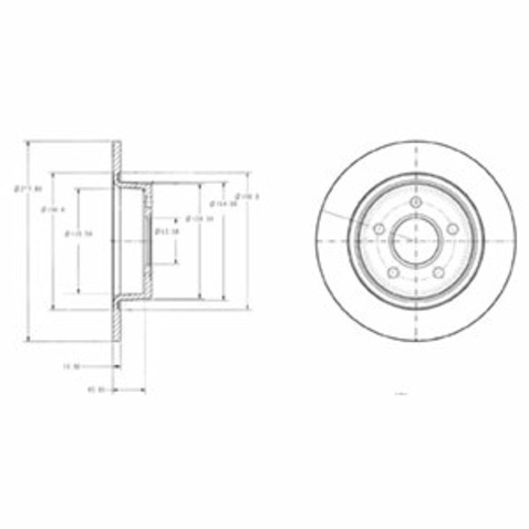 Tarcza hamulcowa DELPHI BG3873