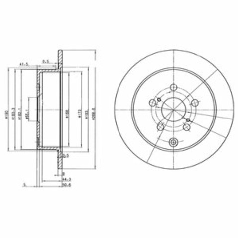 Tarcza hamulcowa DELPHI BG3822