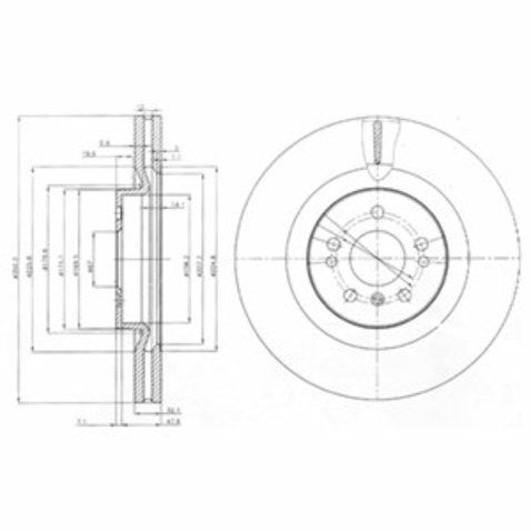 Tarcza hamulcowa DELPHI BG9013