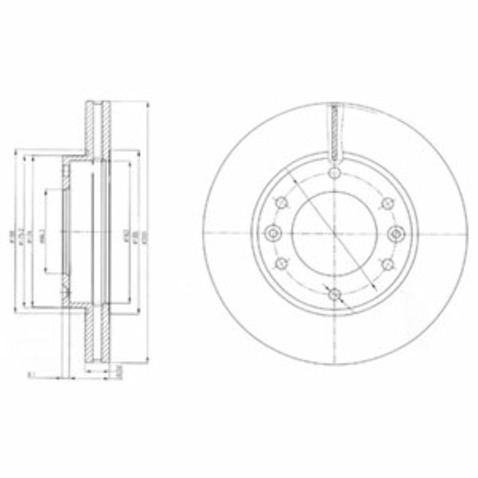 Tarcza hamulcowa DELPHI BG4137
